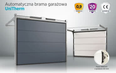 Panel INNOVO o grubości 60 mm w bramie UniTherm marki WIŚNIOWSKI 